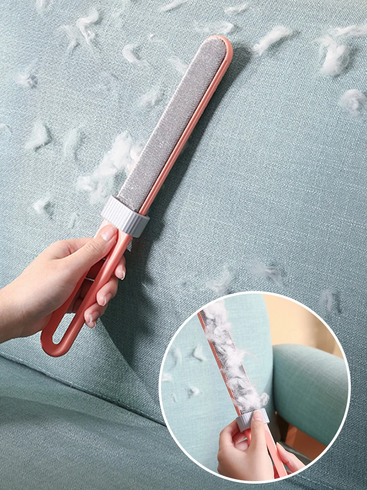 

Щетка для удаления волос, двусторонняя Электростатическая липкая щетка для удаления волос на одежде, пальто для удаления шерсти домашних ж...