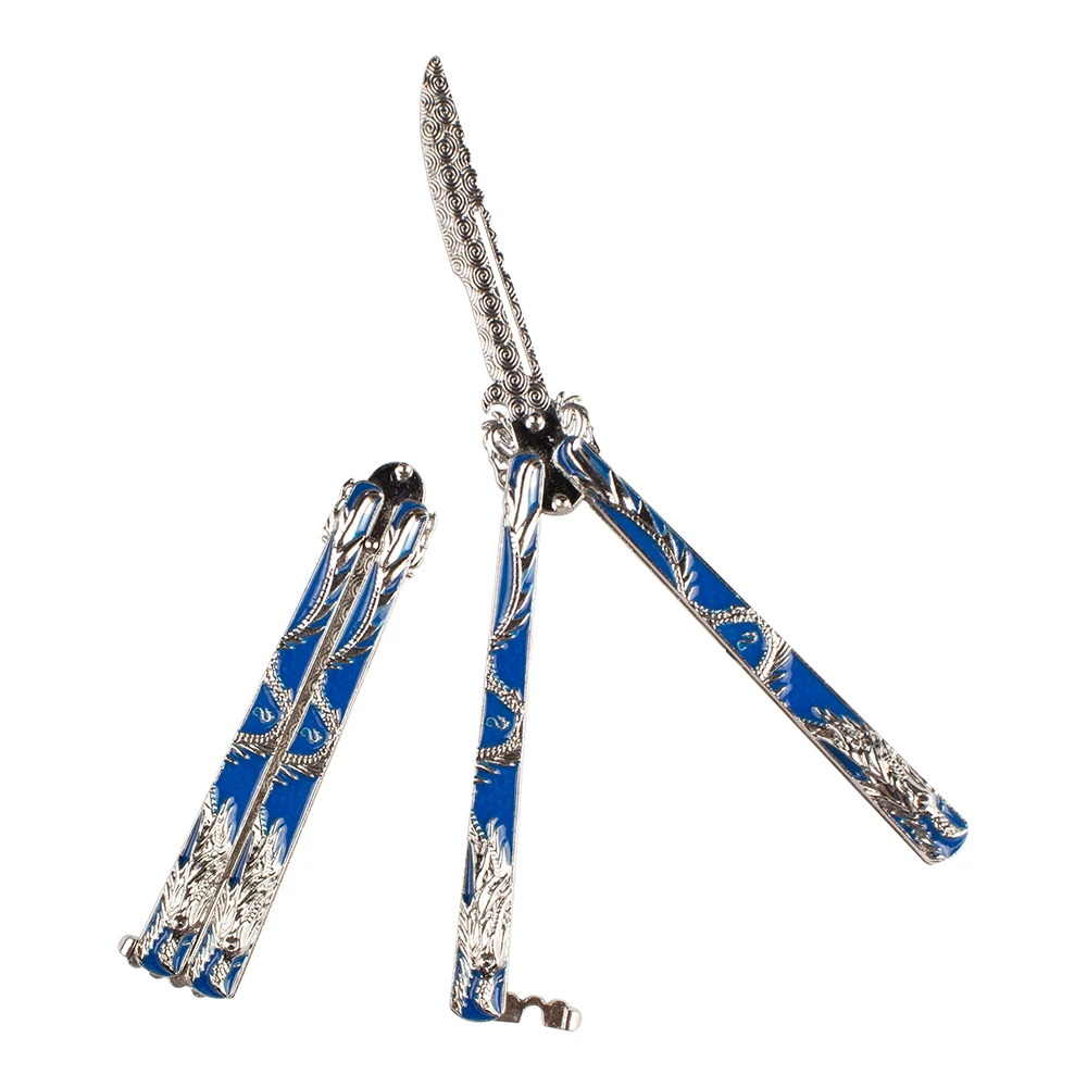 

New 14cm Zinc Alloy Foldable Butterfly Knife Portable Transformabl Balisong Practice Tools Outdoor Novice No Edge Training Tools