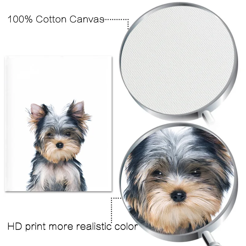 

Kawaii Baby Animal Cute Dog Bubble Poster Print Wall Art Nursery Decorative Picture Nordic Style Kid Bedroom Decor Picture