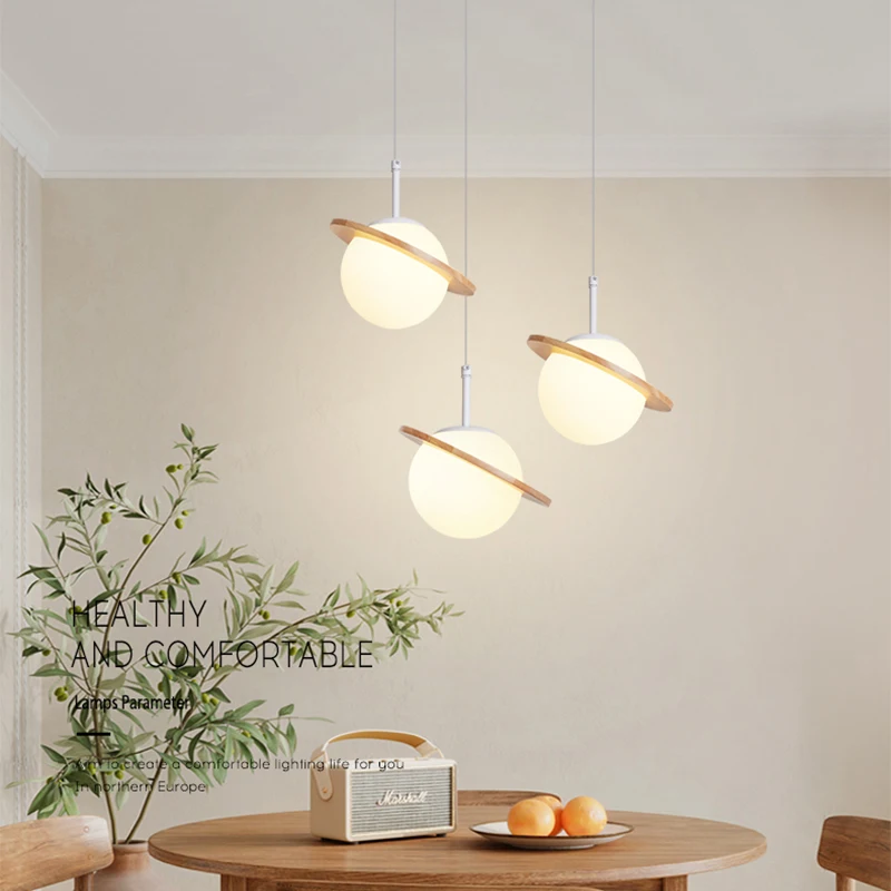 Скандинавская Люстра для ресторана креативная прикроватная лампа спальни бара