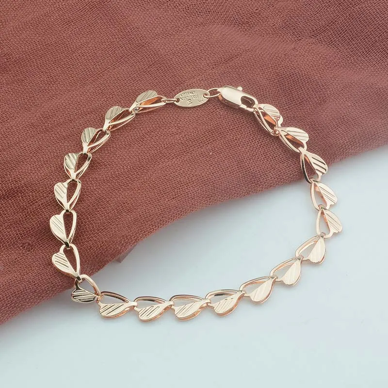 Мужское ожерелье с цепочкой в форме сердца из розового золота 585 пробы 1 шт. 6