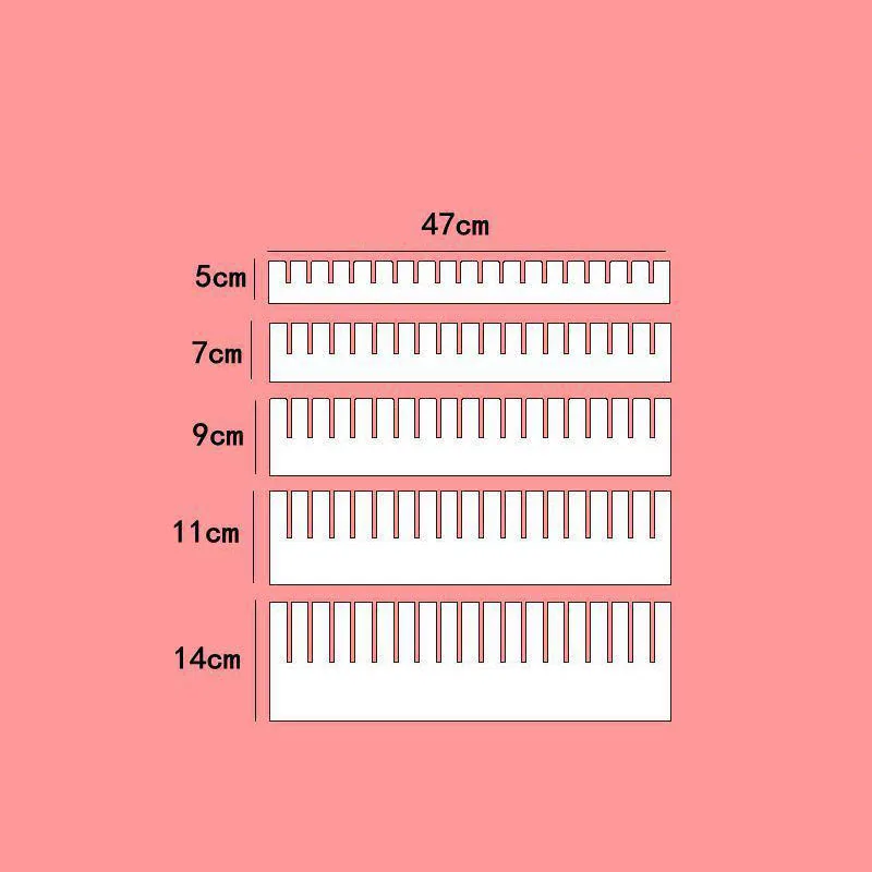 

5Pcs Drawer Divider Adjustable Plastic Free Combination Partition Storage Shelves Organizer Underwear Socks Makeup Clapboard