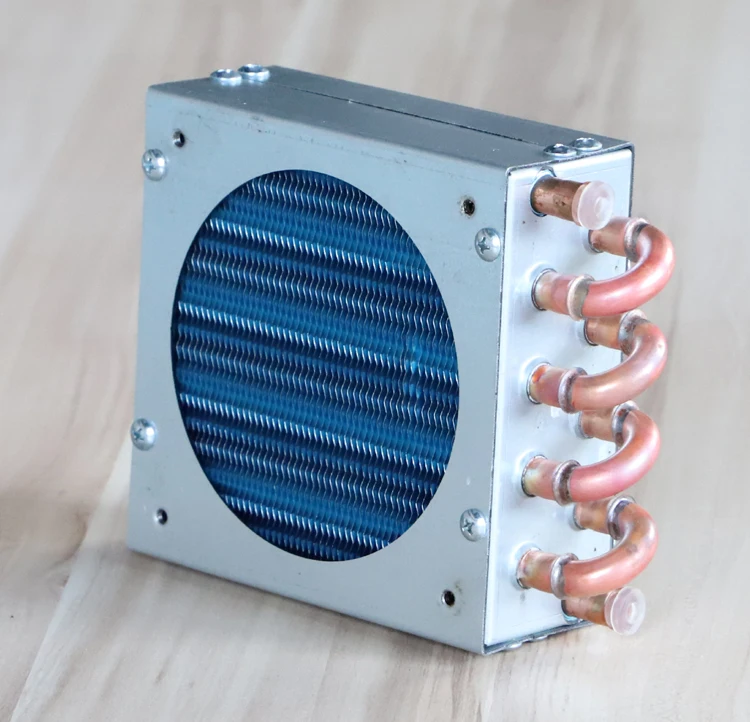 Мини конденсаторный испаритель FN2x5x130 PURSWAVE 9 52 мм медная трубка алюминиевый