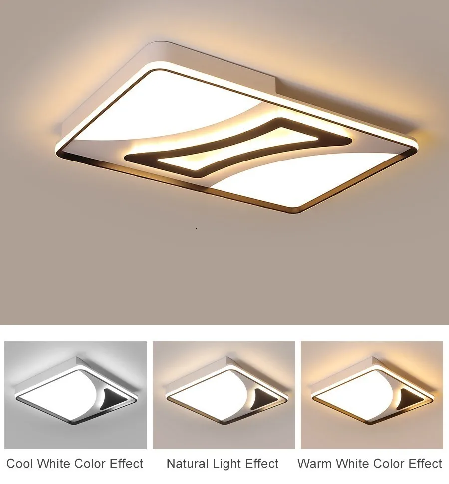 Современный потолочный светильник для спальни на 10-15 квадратных метров диммер lamparas de techo abajur для столовой plafonnier led deckenleuchte