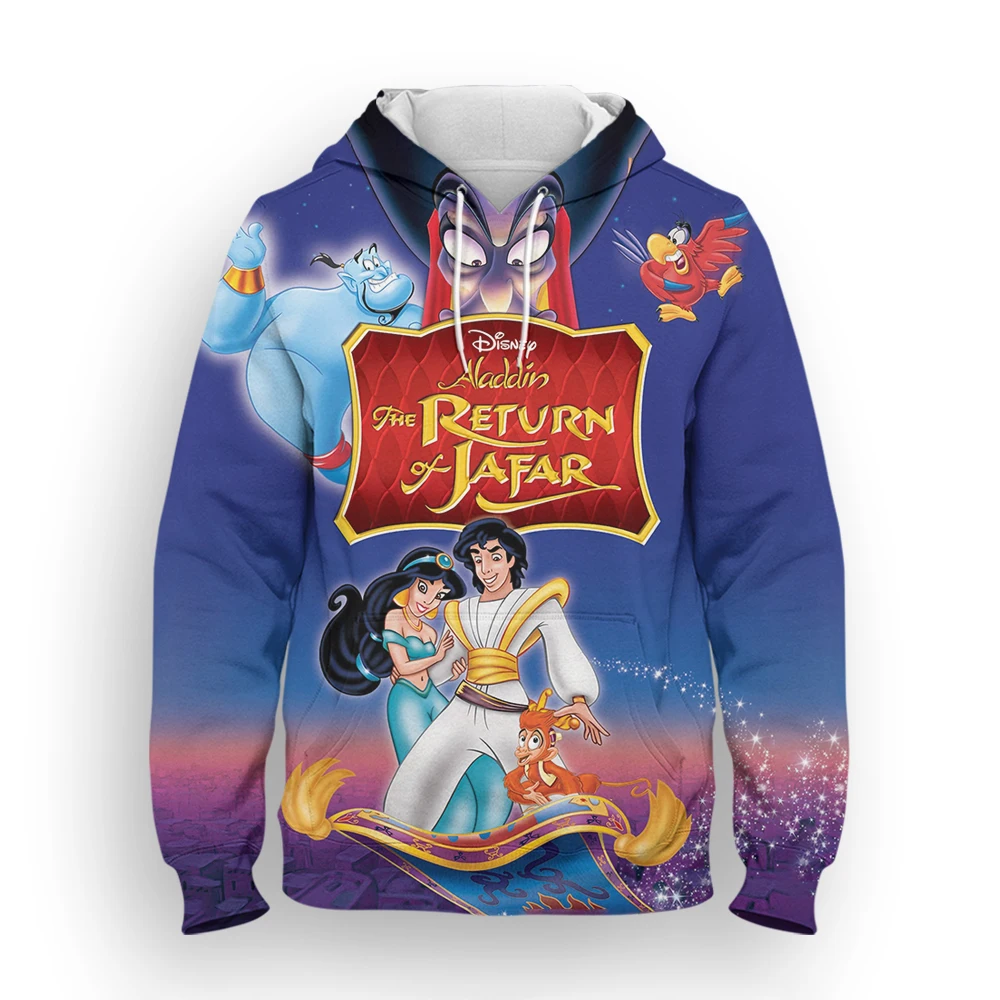 2021 Мультфильм Аниме толстовки для детей Disney возврат Джафар 3D принт Женская