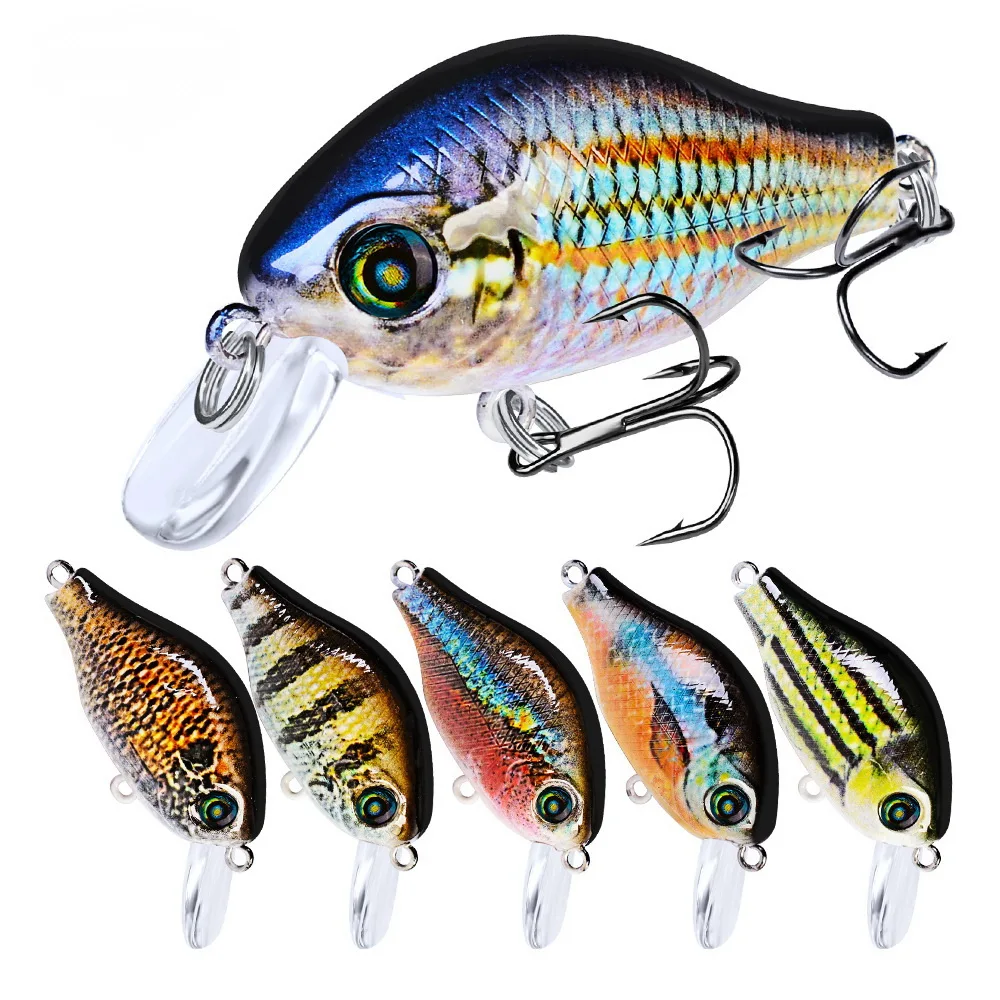 

Fishing Lures Crankbait Bait Artificial Hard Bass Swing 52mm 8.5g Artificial Bait 10 Colors Plastic Colorful Carpfishing Gear