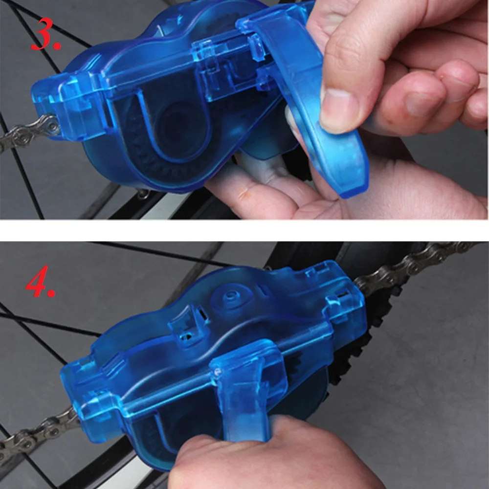 

Bicyle Chain Cleaner Cleaning Bicycle 3D Chain Brush Wash Tool Set MTB Bike Protection Oil Bike Chain for Mountain Bicycle #2