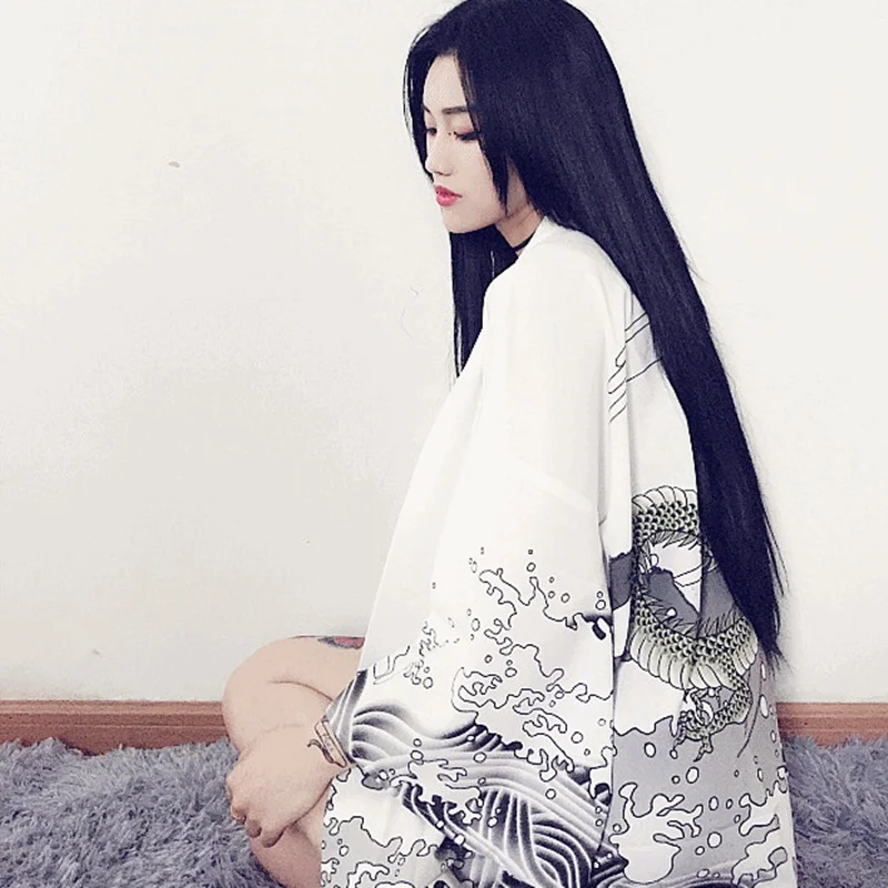 Кимоно женское мужское унисекс японское кимоно юката мужской женский кардиган