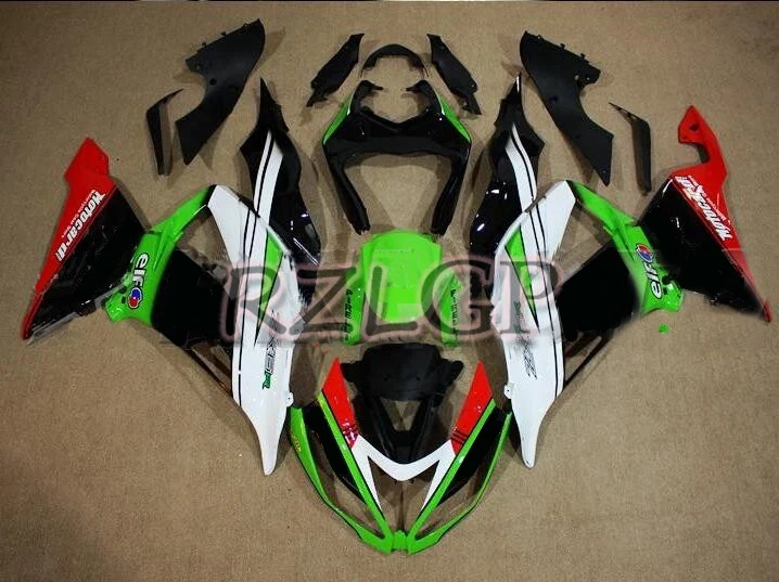 

Injection mold fairing kit Fit for Kawasaki ZX6R 2013 2014 2015 2016 2017 fairings ZX-6R Ninja 636 Green Red White cool custom