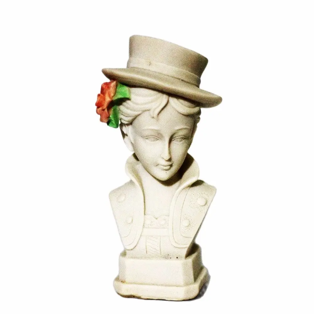 

Lady Statue Candle Silicone Molds Soap Plaster Resin Clay Moulds