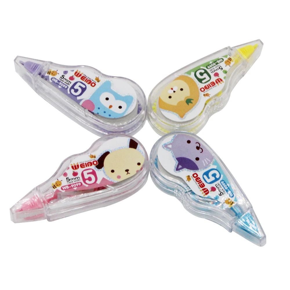 

9099 4pcs/card White Out Corrector Correction Tape Promotional Gift Stationery School Office Supply
