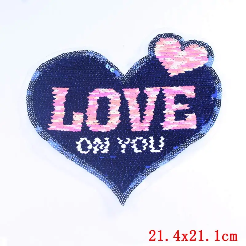 Патчи для утюга патчи полоски Детские Двусторонние блестки вышивка сделай сам