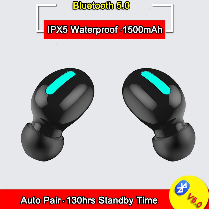 Waterproof IPX5 Wireless Bluetooth Sports Headphones Cordless Headset In Ear Earbuds Earphones Auto Pairing Q32 With Mic | Электроника