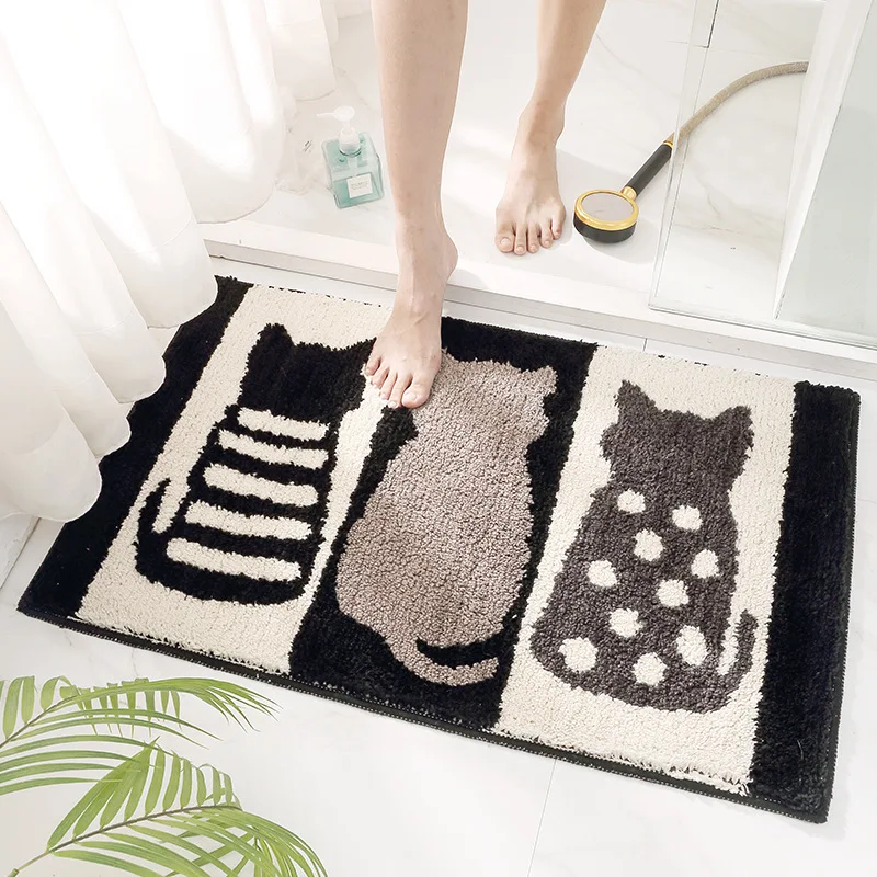 Супервпитывающие коврики для ванной Быстросохнущий коврик ног в нескользящий