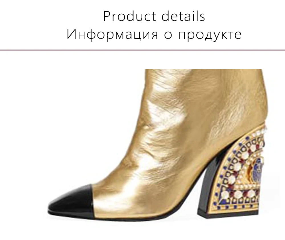 HARAVAL/Модные женские роскошные сапоги до колена; пикантные кожаные туфли высокого качества с острым носком на очень высоком квадратном каблуке без застежки; однотонные разноцветные женские зимние вечерние сапоги в стиле ретро; повседневные теплые мягкие элегантные высокие сапоги для взрослых