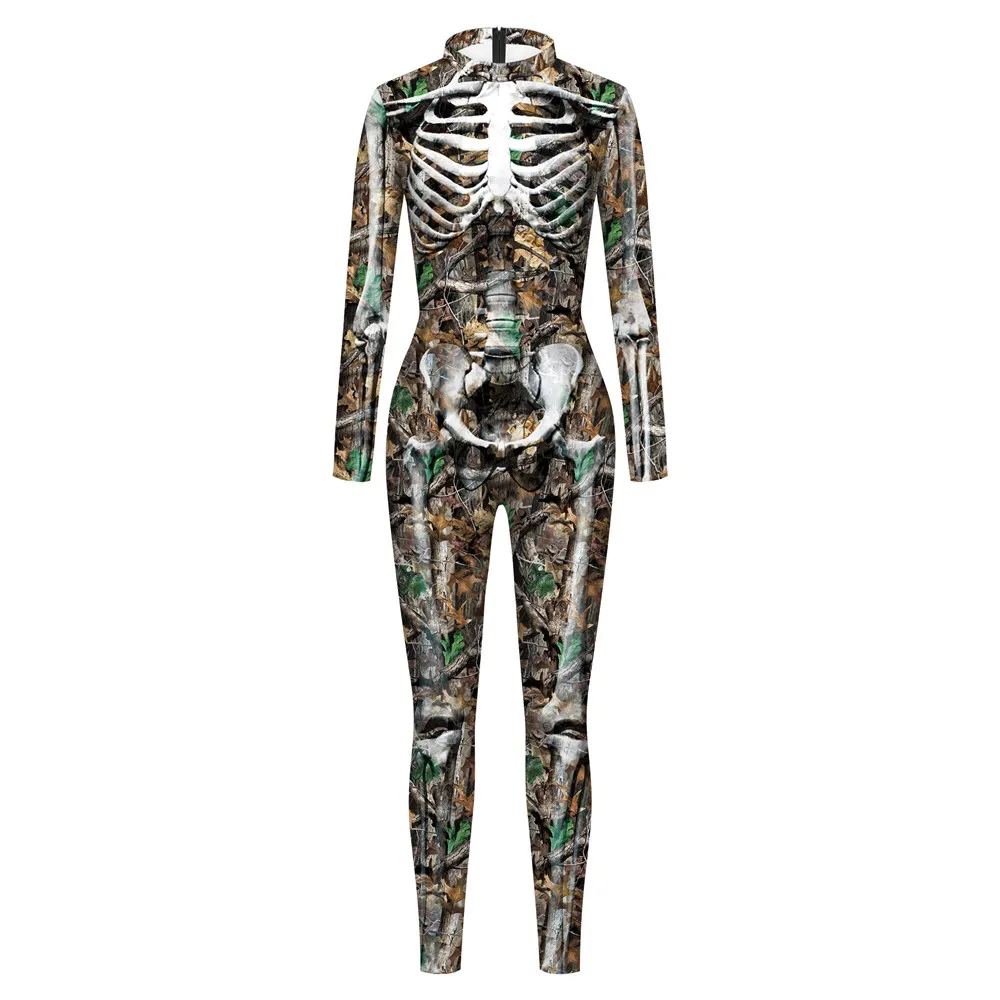 FCCEXIO Purim карнавальные костюмы для косплея модный боди с принтом Черепа скелета