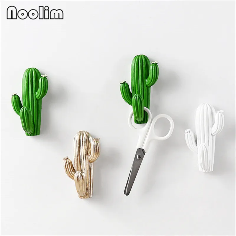 Креативный настенный держатель для ключей 1 шт. вешалка в форме цветка кактуса