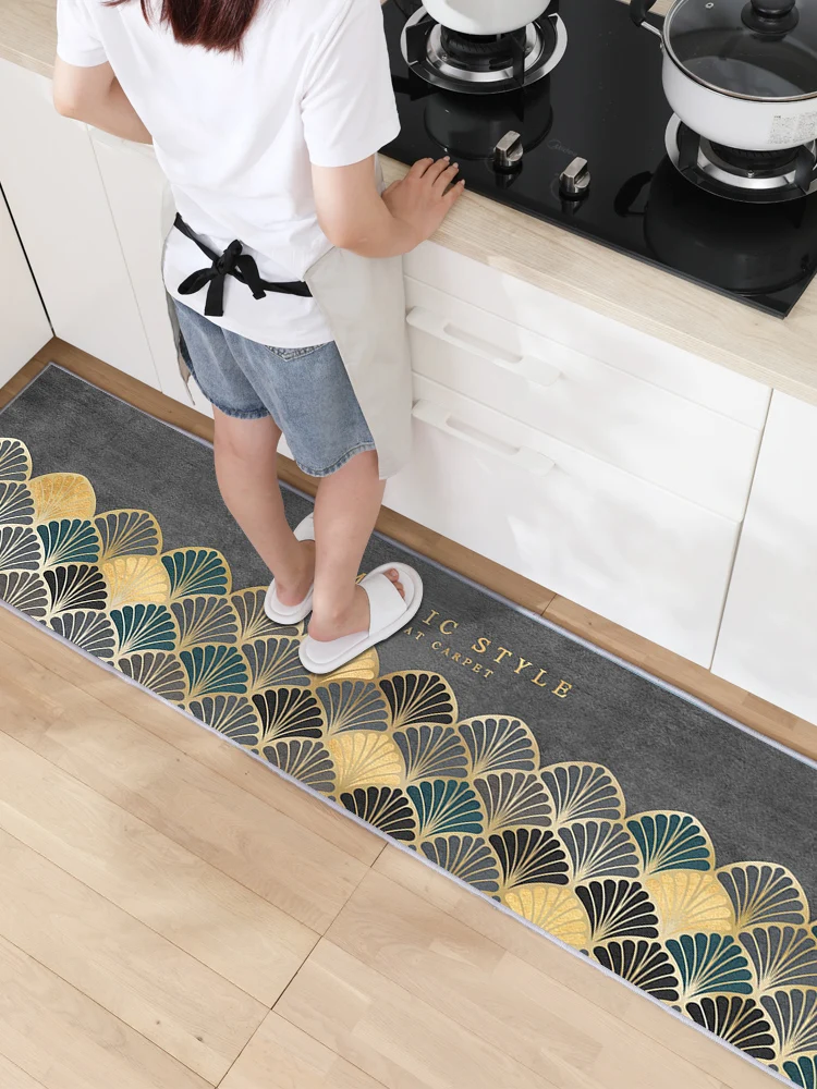 Водонепроницаемый маслостойкий кухонный коврик нескользящий для ванной мягкий