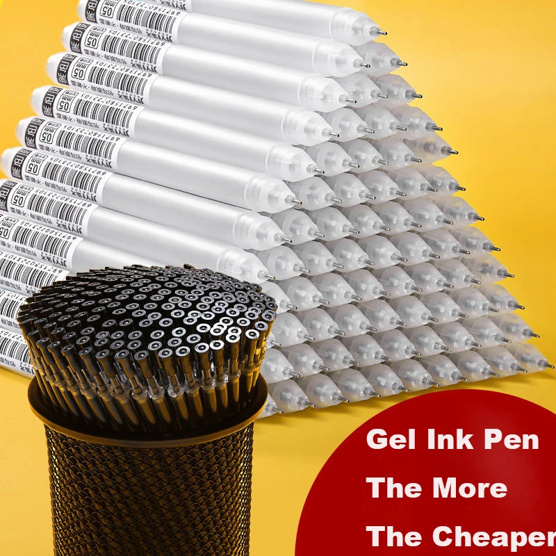 

10 Pcs Gel Ink Pens Stationery Watercolor Pen Gel Pens Set Black Red Blue Colors
