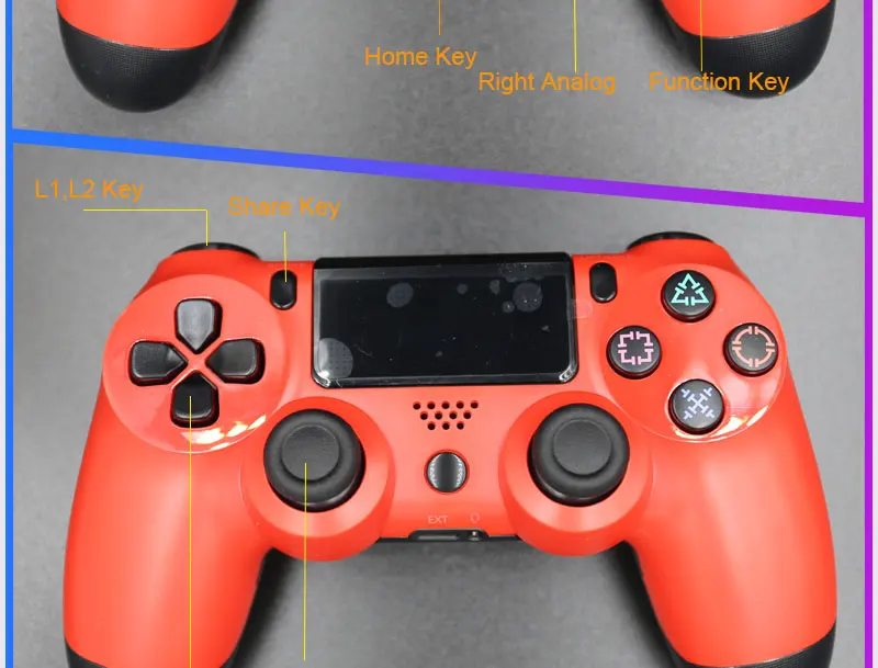 Dualshock 4 проводной джойстик usb для PS4 PRO джойстик геймпад двойной шок для PS4 консоль для Playstation 4 PS3 PC