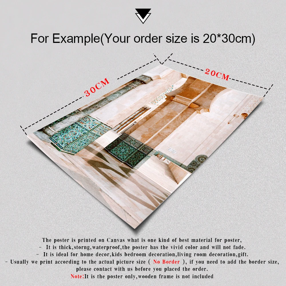 Настенная картина в стиле бохо ландшафт искусство раньше Марракеш постер холст