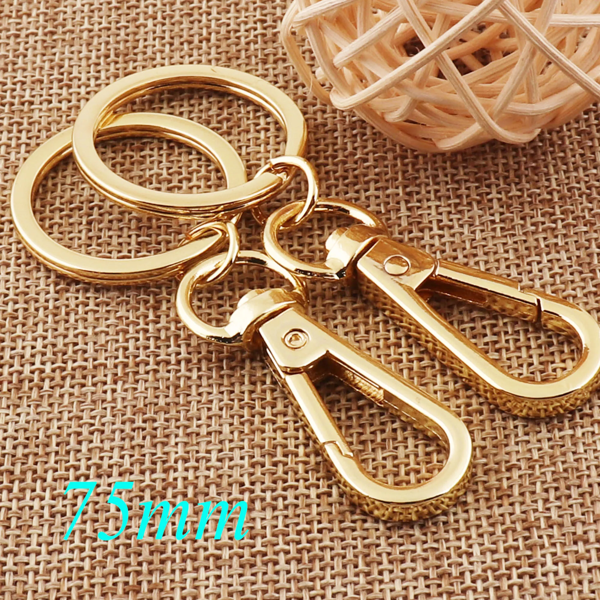 10 шт. Поворотный замок карабин застежки брелок Золотой/Серебряный/металлический