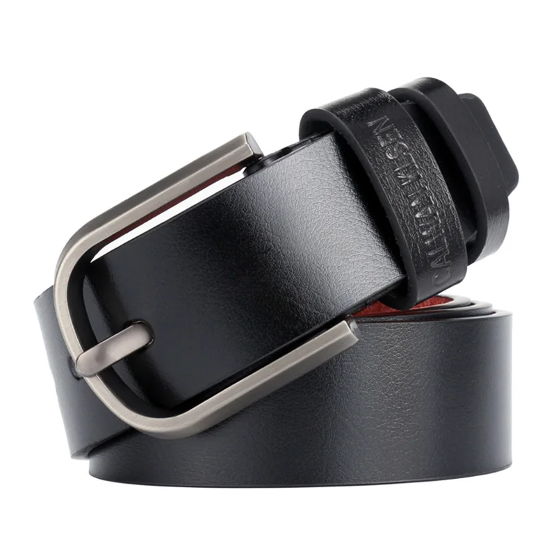 Men's Classic Punk Leather Brand Belt Men's Fashion Jeans With Adolescent Students Belt High Quality Alloy Thick Pin Buckle