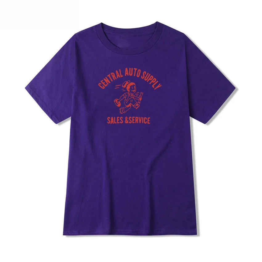 

CENTRAL AUTO SUPPLY SALES&SERVICE Funny Graphic T Shirts Oversize Mens Clothes Summer Hip Hop Teeshirt Homme Harajuku Shirt