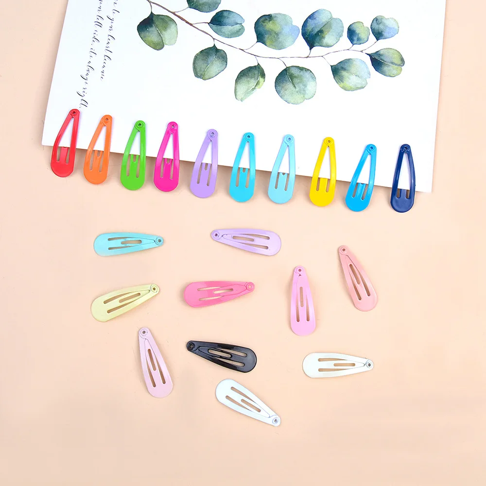 

10PCS/Lot Mini Metal Snap Hair Clip Korean Cute Candy Color Girls Hairpins BB Clip Side Bangs Hairpin Baby Kids Hair Accessories