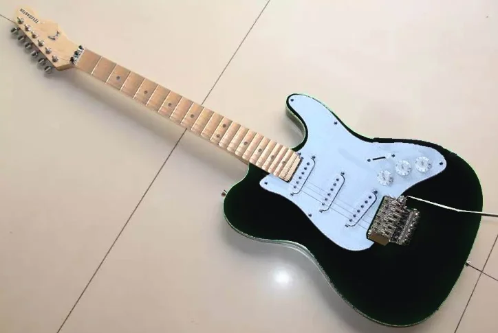 Пользовательские электрогитара в черном цвете | Спорт и развлечения