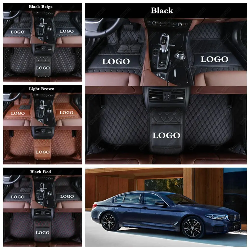 Коврики автомобильные под заказ кожаные коврики для BMW 5 серии 520i 525i 528i 535i 540i 545i 550i