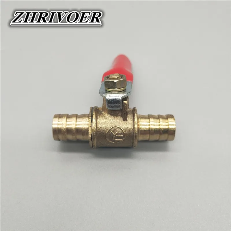6 мм 12 встраиваемый латунный запорный шаровой клапан для шланга фитинги воды