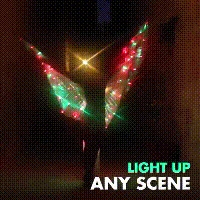 Светодиодный светильник крылья для костюма радужные цвета танца живота сцены