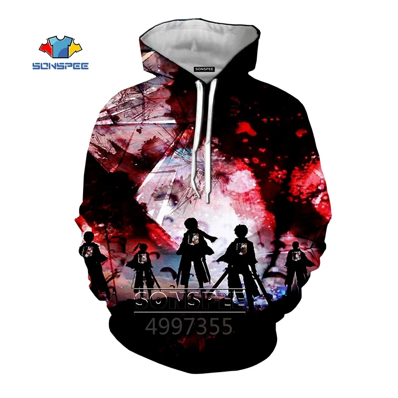 SONSPEE/Осенняя модная толстовка для мальчиков и девочек подростков с 3D принтом