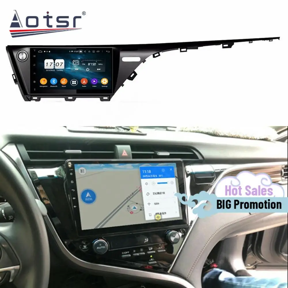 

Мультимедийный плеер Carplay, 128G, Android 10, для Toyota Camry 2018, 2019, GPS-навигация, автомобильный радиоприемник, экран, головное устройство