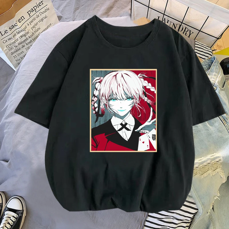 Одежда с надписью Tokyo Ghoul Аниме Манга Готическая футболка для косплея канеки кэна