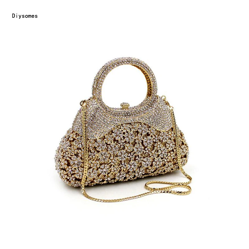 Diyсомы Стразы Сумка с дырками металлическая вечерняя сумка кристаллами набор