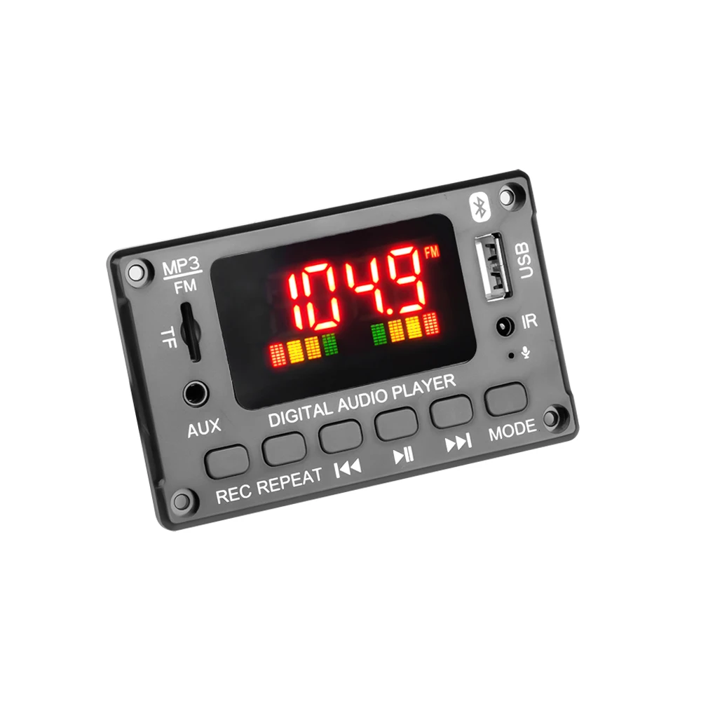 Автомобильный Bluetooth-приемник kebidu 5 0 mp3-плеер Плата декодера цветной экран FM-радио