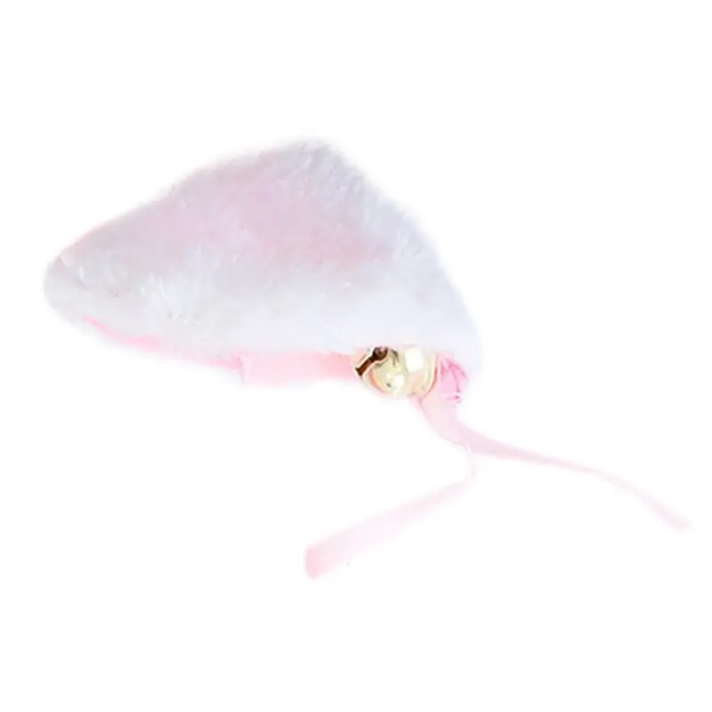 

2Pcs/Pair Women Girls Night Party Cute Fluffy Plush Ears Hair Clips With Jingle Bell Bowknot Decor Duckbill Hairpins