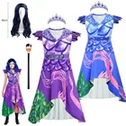 Платье для косплея Evie descendants 3 Mal, Фантастические Костюмы, летняя детская одежда для дня рождения, костюмы на Хэллоуин для детей
