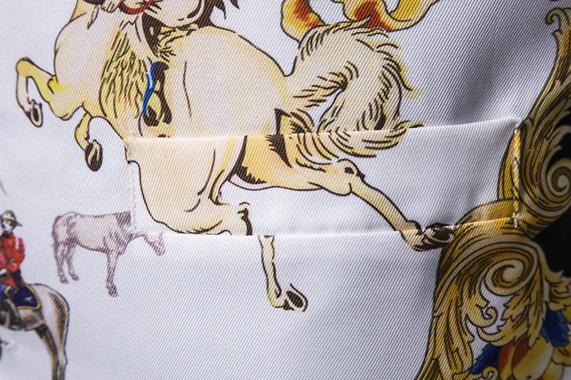 

Casual Fashion Men's 3D European Size Horse Hunter Printed Single-breasted Vest Suit Vest Wedding MJ182