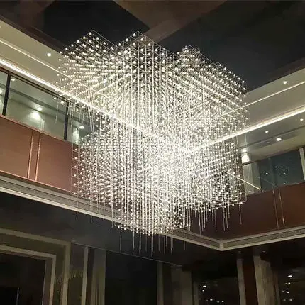 Современный светодиодный роскошный большой комбинированный куб для гостиной