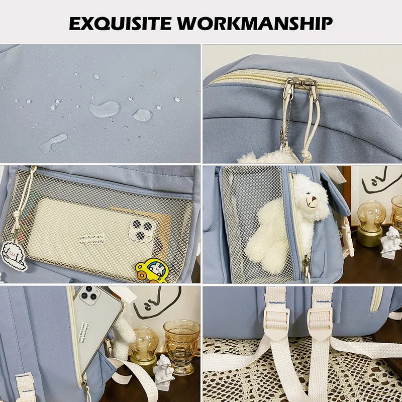 Школьные ранцы дорожные водонепроницаемые женские рюкзаки Mochila Kawaii модная