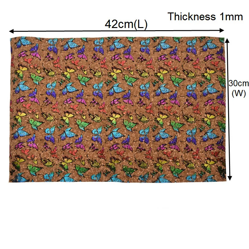 Мягкая Яркая Ткань С Рисунком бабочки 42x30 см|Ткань| |
