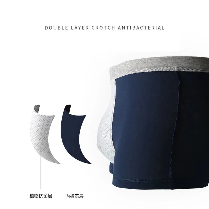 Boxer Male Panties Cotton Men's Underwear Boxers Breathable Sexy Boxer Solid Underpants Comfortable BoxerShorts Plus Size 6XL
