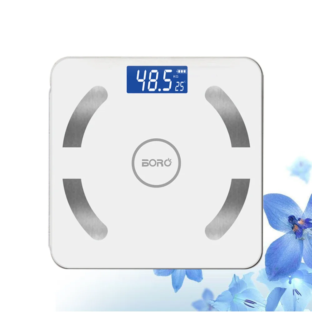 

Smart Electronic Scale Body Fat Called Human Health Weighing Scale Battery Included(White)