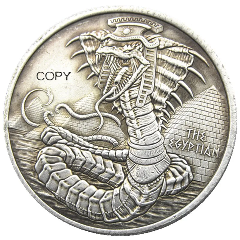 

HB(156)US Hobo Morgan Dollar Skull Zombie Skeleton Silver Plated Copy Coins