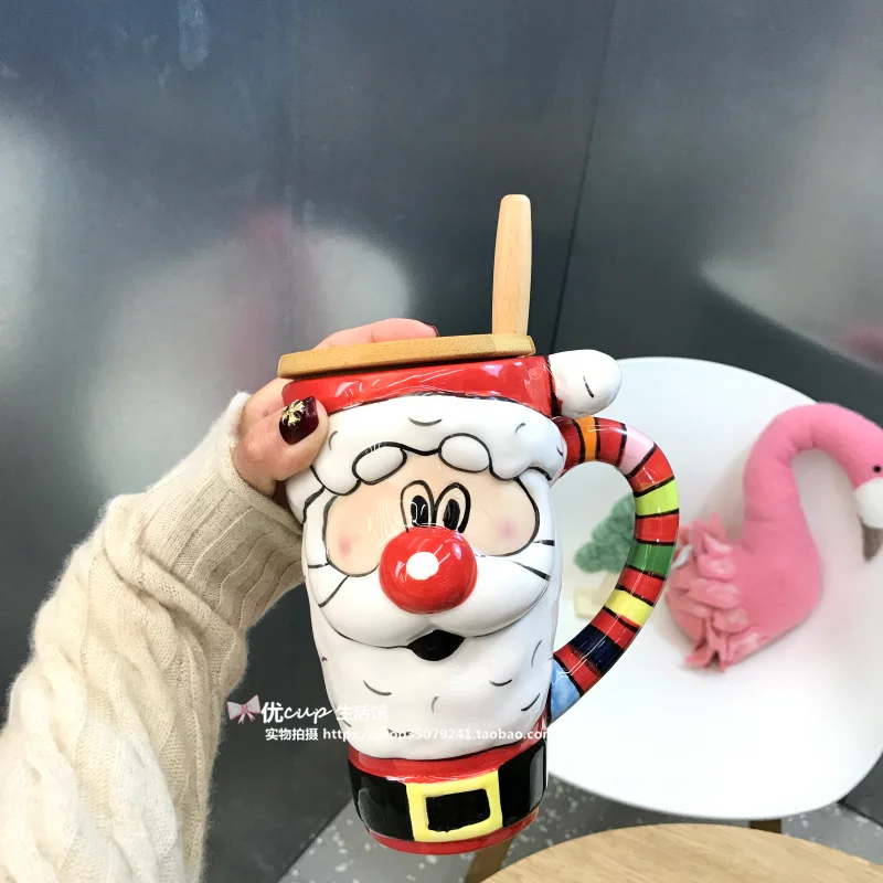 375 мл Посуда для напитков Санта Клаус Лось кружка молока на завтрак большая