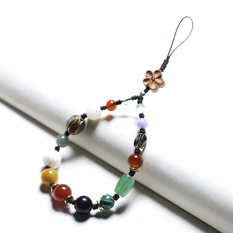 

Free Shipping Custom More Orbs Lanyard Car Key Fob and Teii Her I'm Okay Mahogany Crystal Bodhi Son yao chi lian kou Ms.Lanyards