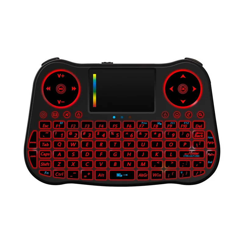 MT08 2 4 GHz Air mouse беспроводная сенсорная клавиатура QWERTY с подсветкой для tv Box PC